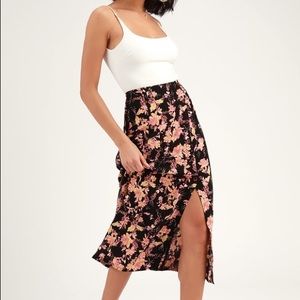 Free People Retro Love Midi Skirt
